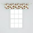 thumbnail image 2 of Ambesonne Fast Food Window Valance, Burger Popcorn Hotdog, 42" x 12", Multicolor, 2 of 3