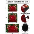 thumbnail image 3 of Christmas Snowflakes Red Dish Drying Mat for Kitchen Counter, Absorbent Quick Dry Coffee Bar Mat Pad Thin Diatomaceous Sink Mat, Winter Xmas Balls Pine Branches Non Slip Dish Drainer Mat 16x18, 3 of 6
