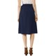 image 3 of Allegra K Women's Button Front High Waist Belted Flare Midi Skirt