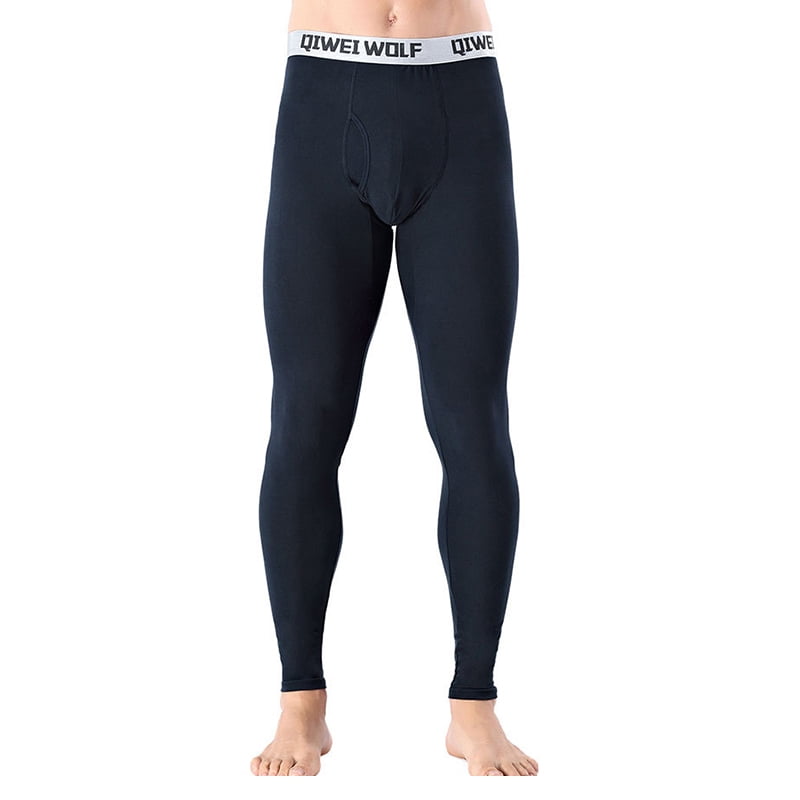 Men's Thermal Pants, Elastic Comfortable Tights, High Waisted Long