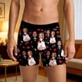 thumbnail image 5 of Men's Funny Wife Face Print Boxer Briefs Underwear Breathable Valentine's Day Boxers Novelty Pattern Printing Black L, 5 of 7