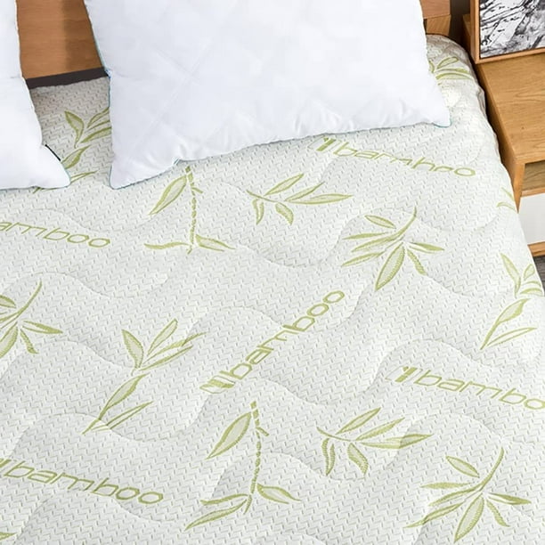 Bamboo Mattress Topper, Ultra Soft Cooling Cover Quilted Mattress Pad