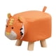 thumbnail image 5 of Reposapiés infantil con forma de animal, taburete para cambiar zapatos, otomano infantil con dibujos animados tigre naranja, 5 of 9
