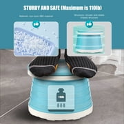 Portable Potty for Toddler Travel Foldable Potty Seat for Toddler Training Toilet for Kids Boys Girls Car Potty on The Go Potty Travel Potty Chair for Camping Park Indoor/Outdoor -15PCS Cleaning Bags