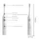 thumbnail image 4 of ¡Descuento Extra!, Cepillo de dientes, cepillo de dientes con 7 cabezales de cepillo, cepillo de dientes inteligente con temporizador de 5 velocidades IPX7 Akmoler, 4 of 9