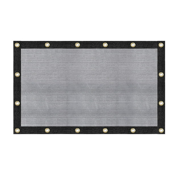 Tarp WindscreenSupplyCo, 2 m x 3 m, 60-70%, malla de sombra negra