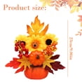 thumbnail image 2 of Fall Decor for Thanksgiving Autumn Home Table Fireplace Decorations,Fall Flowers Arrangement Potted Orange Fall Leaves and Berries,for Harvest Farmhouse Indoor Holiday Party Decorations, 2 of 5