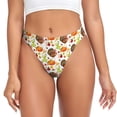 thumbnail image 1 of Fotbe Thanksgiving Turkey Tanga Sin Costuras para Mujer con Estampado – Panties Invisibles, Transpirables y Cómodos para Uso Diario-Medium, 1 of 6