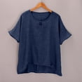 thumbnail image 6 of Breathable Linen Tops for Women Beach Vacation Flowy Summer Outfit, 6 of 6