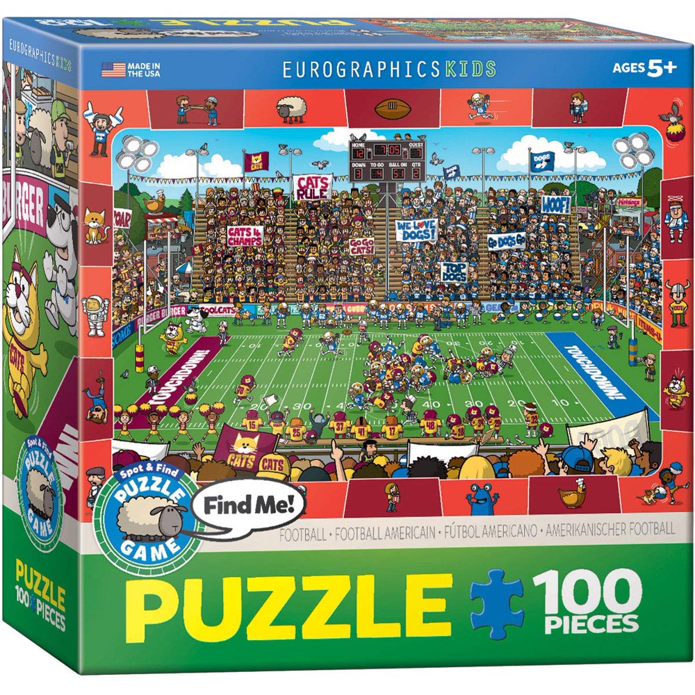 Football Spot & Find Puzzle (100Piece), Kids Puzzle By EuroGraphics