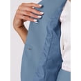 thumbnail image 6 of INSPIRE CHIC Women's Business 2 Piece Suit Set Short Sleeve Work Blazer Jacket and Pencil Skirt 3XL Grey Blue, 6 of 7