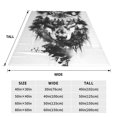 thumbnail image 3 of Salouo Majestic Wolf Landscape Print Bed Blankets,Flannel Blanket Comfortable Air Conditioning Blanket Lightweight Blanket for Sofa Bed Travel & Couch -80"x60", 3 of 8