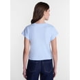 thumbnail image 3 of Disney Women’s Stitch and Angel Graphic Baby Tee, Sizes XXS-XXL, 3 of 5