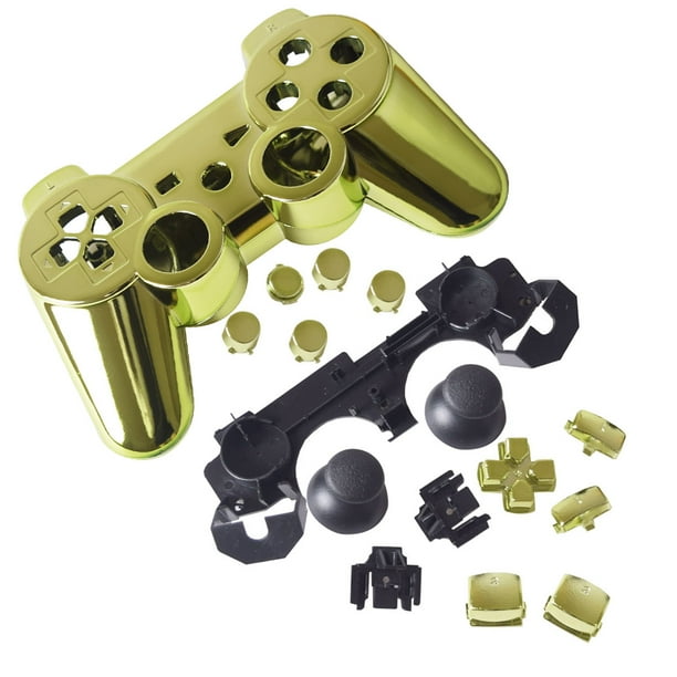 Gamexcel Controller Shell Protector Cover Case Sony PlayStation 3 PS3 SixAxis GamePad - Gold Walmart.com