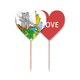 thumbnail image 1 of US New York Estados Unidos acuarela Palillos de dientes bandera etiqueta de amor selección de pastelitos, 1 of 4