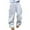 Gray, variant on CharmCyan Casual Loose Fit Drawstring Waist Pants with Striped Side Detailing Comfortable Wide Leg Trousers for Everyday Wear Black L
