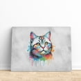 thumbnail image 3 of Watercolor Drip American Shorthair Pop Art Colorful Portrait Artwork Horizontal Matte Canvas Poster Cat Lover Kitten Owner Gifts Wall Art Home Decor - 01009, 3 of 5