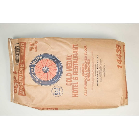 Gold Medal All Purpose Enriched Malted Hotel and Restaurant Flour, 50 Pound -- 1 each.