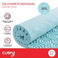 thumbnail image 3 of Colchoneta Memory Foam 7 Zonas Top Sobre Colchón Individual, 3 of 7