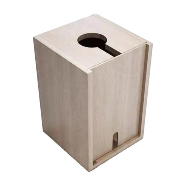 Caja de madera para contenedores de pinturas, estante de madera para vasos de pintura, organización multiusos reutilizable para pintura al óleo de acu