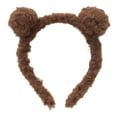 thumbnail image 1 of Adorable y dulce bola de peluche con orejas de oso, decoración divertida para el cabello para niñas y niños (marrón oscuro), 1 of 7