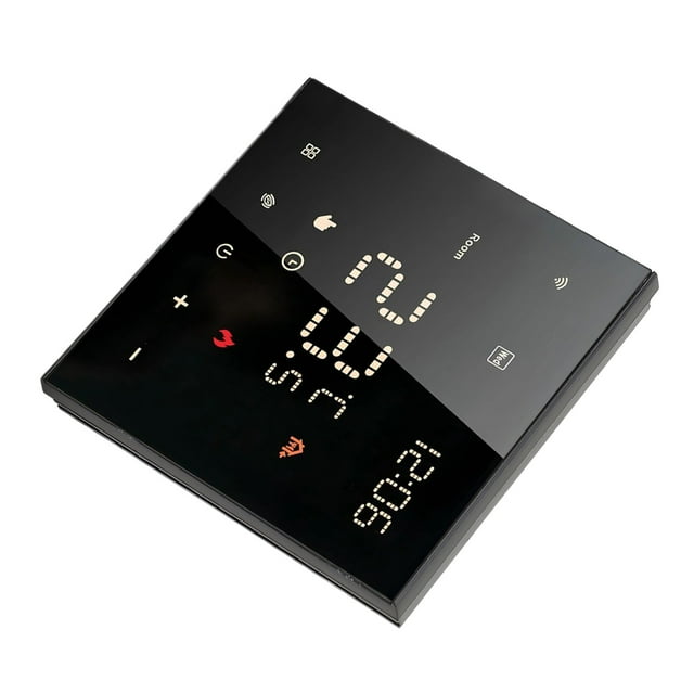 ME82 LED 7 Thermostat Intelligent pour le Contrôle de l'Application à la Maison, Largement Compatible, 7 Jours de Routine, Matériel PC avec Retardateur de Flamme