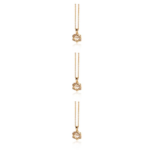 Qarigey Collar con colgante estético para mujer, Gargantilla, cumpleaños, banquete, Club, baile, oficina, joyería, regalo para novia, oro Type1 NO1 Qarigey CBP228821