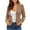 Coffee, variant on ShomPort Women's Blazer Suit Open Front Cardigan Long Sleeve Jacket Casual Office Blazer