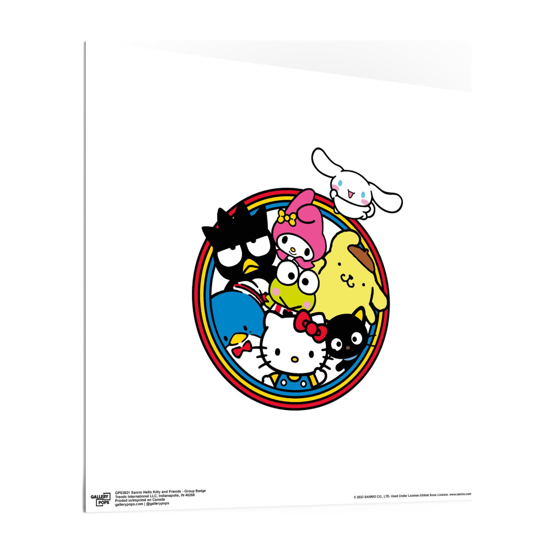 Gallery Pops Sanrio Hello Kitty and Friends - Group Badge Wall Art