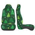 thumbnail image 2 of LAKIMCT Winter Christmas Tree Car Seat Covers Vehicle Front Seat Covers Universal Fit Seat Protector, 2 of 9