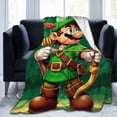 thumbnail image 6 of Super Mario Blanket, Super Soft Throw Blanket For Bed Sofa Couch, Cozy Flannel Blanket For Bedroom Livingroom, 60"X50", 6 of 9