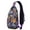 Pink-36, variant on Cosmos Themed Sling Bag with Nebula Cosmic Print – Lightweight Outdoor Shoulder Bag with Breathable Padding, Reversible Strap Design, Secure Zippers, Perfect for Sci-fi Lovers, Cyclists, and Students