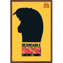 Illumination Despicable Me 4 - Gru Shadow Wall Poster, 14.725" x 22.375" Framed