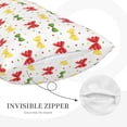 thumbnail image 3 of Daiia cartoon colorful Bow tie Pattern Bedding Waterproof Pillow Protector Zippered Queen – Bed Bug Proof Pillow Encasement-20"x30", 3 of 6