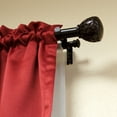 thumbnail image 4 of Lumino 1" and 5/8" Oil Rubbed Bronze Ember Knob Adjustable Double Curtain Rod Set, 42"-120", 4 of 5