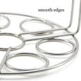 thumbnail image 6 of Double Decker Stainless Steel Steamer Rack Set 17.5x5.5cm and 15x8cm, 201 Stainless Stackable Rack for Pressure Cooker Pot, Egg Vegetable Steamer Insert and Multi-Level Cooking Stand, 6 of 9