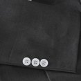 thumbnail image 6 of UVEASISHA Mens Blazer Slim Fit Casual Business Formal Suit Jackets Contrast Collar Stylish Office Jacket One Button Formal Suits with Pockets Sales Today,Gray,XL, 6 of 9