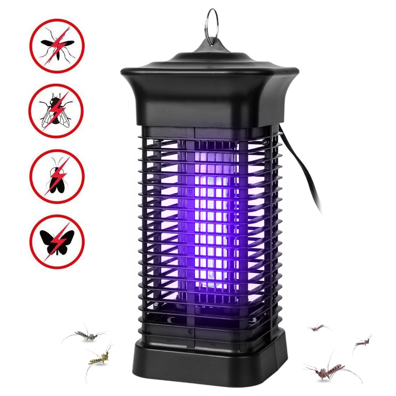 Electric Mosquito Killer,Bug Zapper with 120V UV Tube,Pest Control,Insect Killer Control with Stand,360°Coverage Fly Zapper,Mosquito Trap,Radiationless,for Home and Commercial Use 