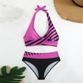thumbnail image 4 of ylioge Womens Bikini Swimsuits Plus Size Summer Two Piece Bathing Suits Ladies Color-Block Separates Beach Swimwear Sets S-5XL, 4 of 6