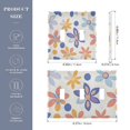 thumbnail image 2 of Yayeee Toggle Light Switch Wall Plate 3-Gang 6.37"x4.48" Decorative Outlet Cover, Blue Retro Flower, 2 of 7