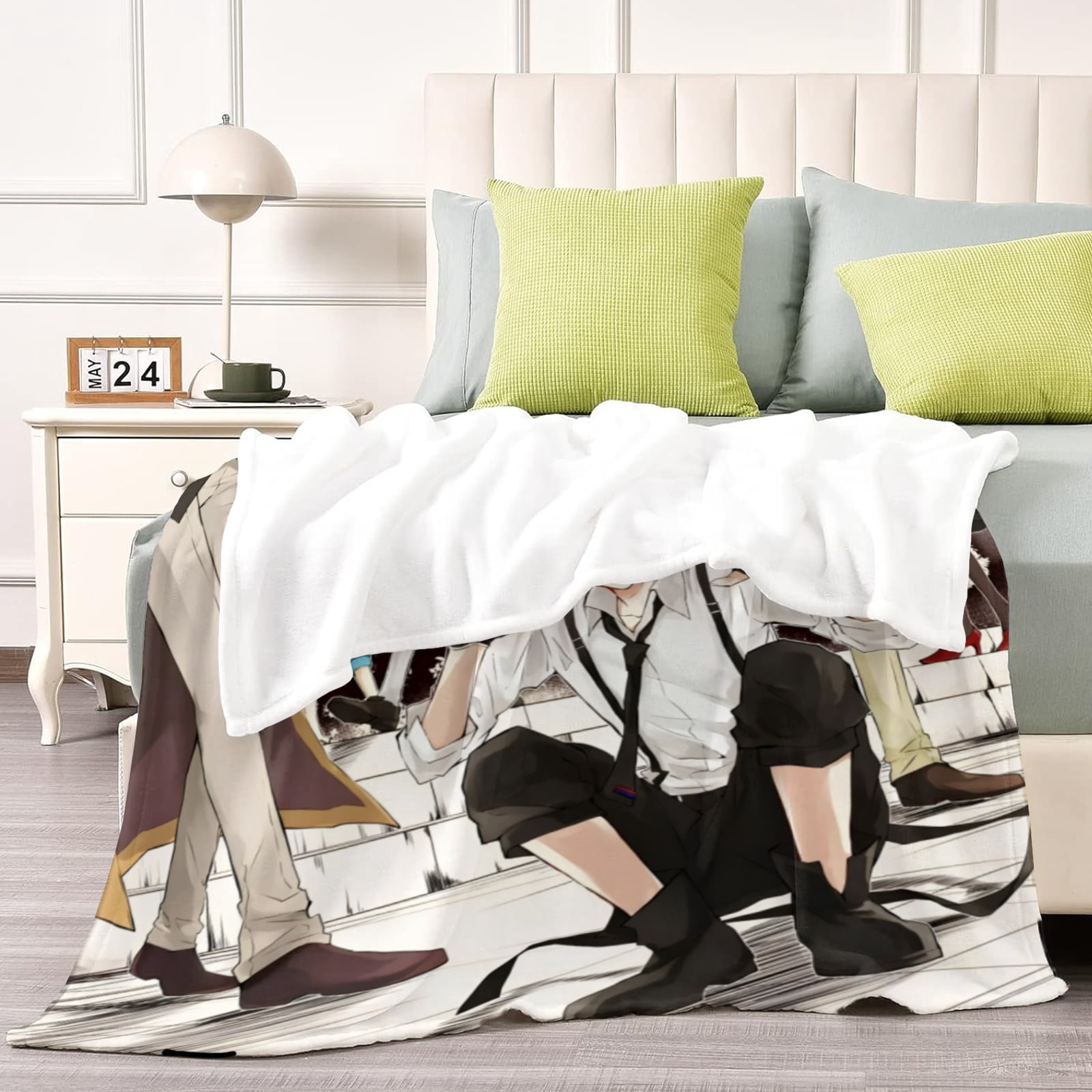 Bungou Stray Dogs Throw Blanket Gifts for Fans Lover Girls Boys Women Present Hoodie Him Bed 30"x40"