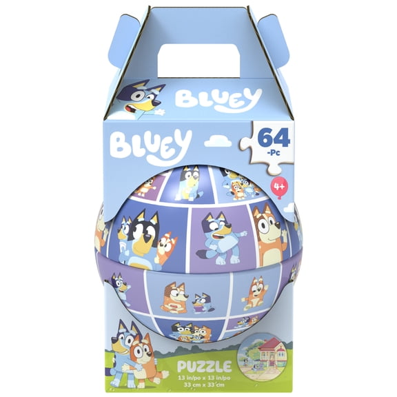 Spin Master Games, Bluey Puzzle Sphere, 64 Pieces, for Ages 4 and up