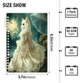 thumbnail image 3 of WOBOGO Princess White Cat Notebook College Horizontal Grid Paper Ink Spill Resistant Water Resistant Cover 8.3x5.7x0.4in, 3 of 8