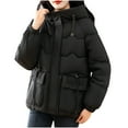 thumbnail image 2 of UPPADA Quilted Puffer Jacket for Womens Oversized Cropped Puffy Quilted Winter Jackets Coat with Pockets Ladies Fall Jackets,Cold Weather Jacket Woman Black,M, 2 of 5