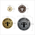 thumbnail image 6 of Signs ByLITA Circle Wrong Way, I've done the same thing Sign (Black) - Large, 6 of 7