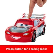 Disney and Pixar Cars Global Racers Cup Drift & Race Lightning McQueen Toy Vehicle with 2 Modes