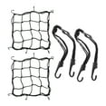 thumbnail image 1 of 4 piezas de red y cuerda para motocicleta, red elástica para equipaje de 30 cm, cuerda elástica de 60 cm para motocicleta y bicicleta, 1 of 1