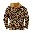 thumbnail image 1 of Sudadera con capucha para hombre, moda de ocio, con estampado de leopardo, suéter con capucha y movimiento, blusa de poliéster para hombre, 1 of 4