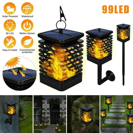 

Solar Flickering Flames Lantern Ip65 Waterproof Led torch Lamp for Outdoor Garden Patios Lawns Porches