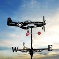 thumbnail image 1 of Metal Weathervane With Animal Pattern Wind Vane Professional Measuring Tool Garden Yard Easy Use,aircraft, 1 of 1